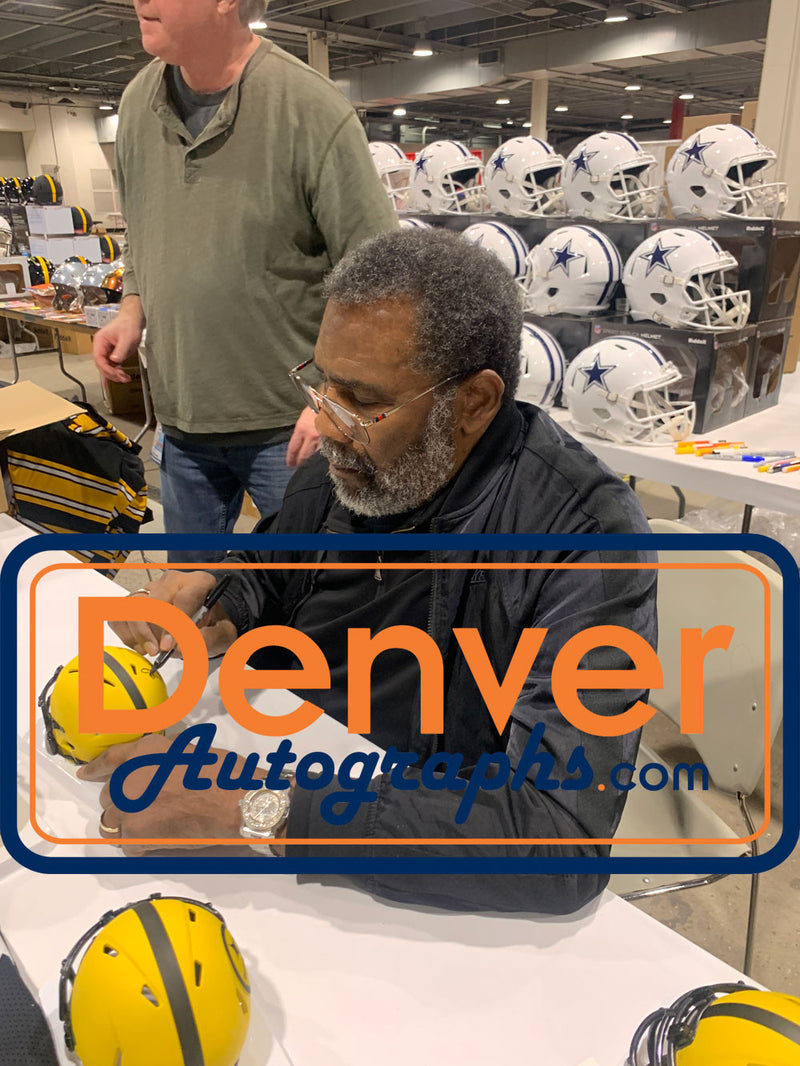 Joe Greene Signed Pittsburgh Steelers Rave Mini Helmet (HOF Inscription)