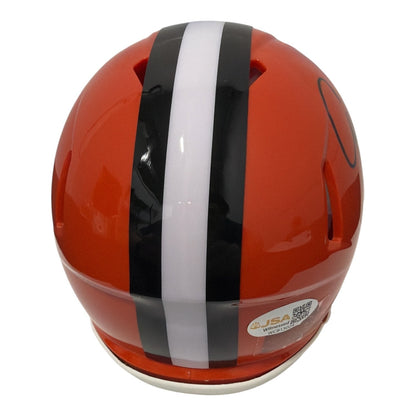 Eric Metcalf Signed Cleveland Browns Throwback Mini Helmet