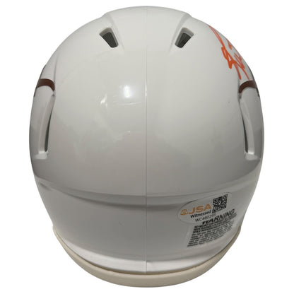 Ricky Williams Signed Texas Longhorns Mini Helmet (98 Heisman) JSA Witness