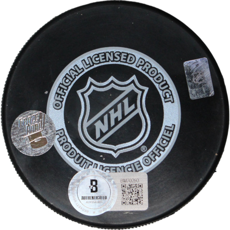 Marian Hossa Chicago Blackhawks Autographed Hockey Puck with "10 Cup" Inscription