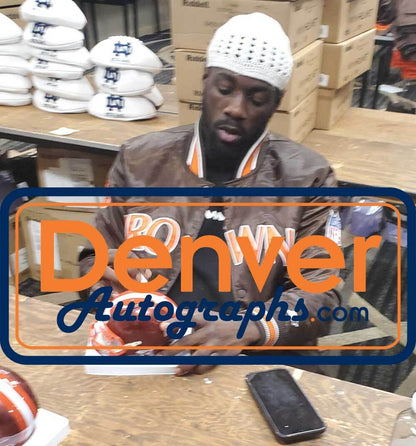 Jeremiah Owusu-Koramoah Cleveland Browns Signed Flash Mini Helmet (BAS)