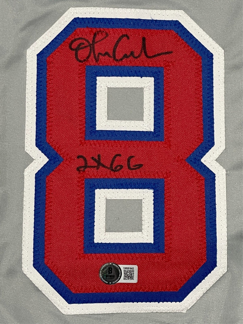 Orlando Cabrera Signed Montreal Expos Custom Jersey (Beckett COA)