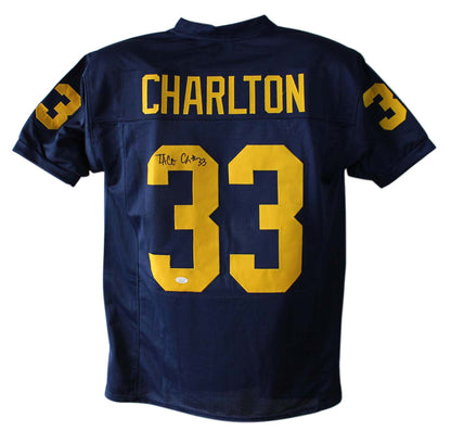 Taco Charlton Signed Michigan Wolverines Custom Jersey (JSA)