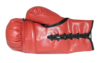 Larry Holmes Autographed Red Boxing Glove (Beckett COA)