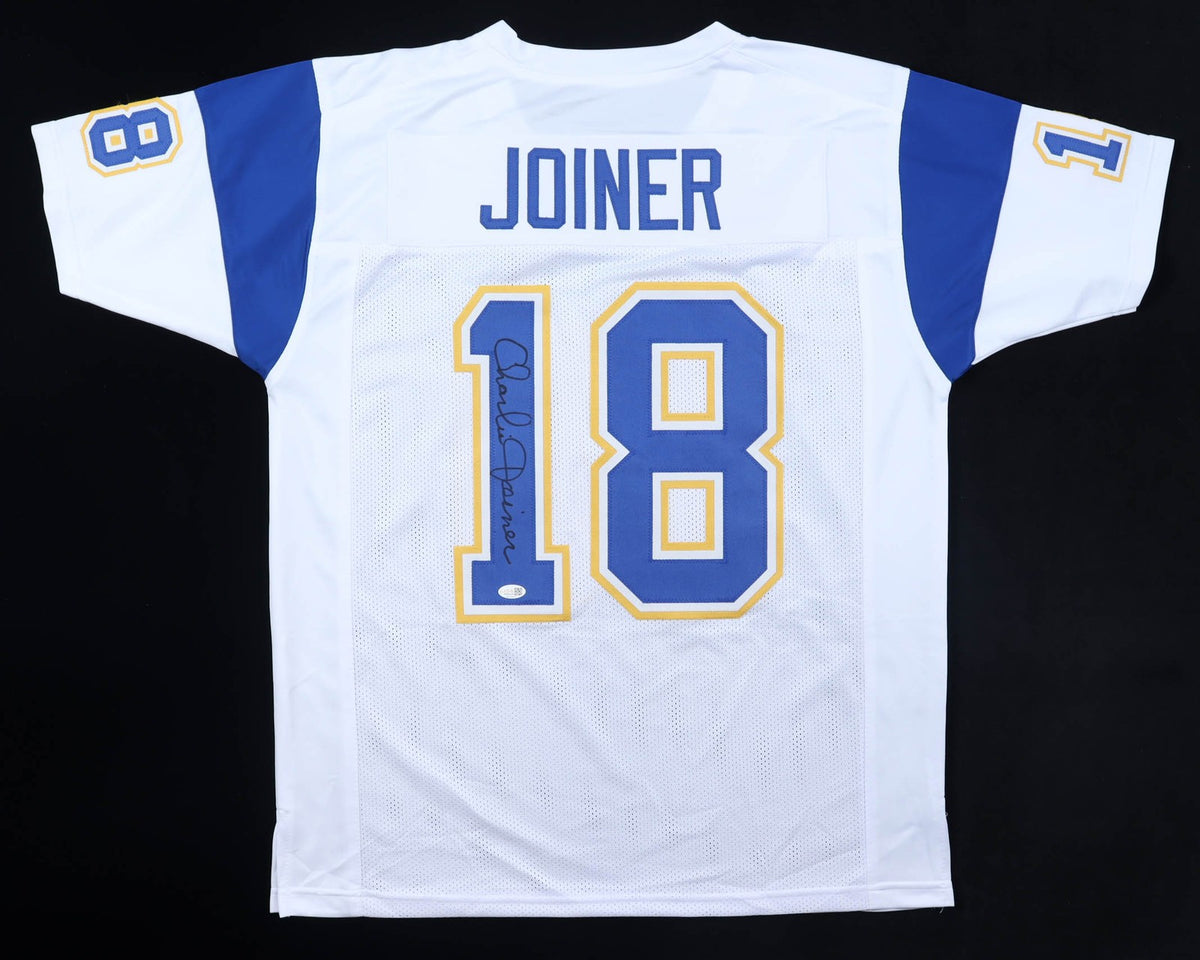 Charlie Joiner Signed San Diego Chargers White Custom Jersey
