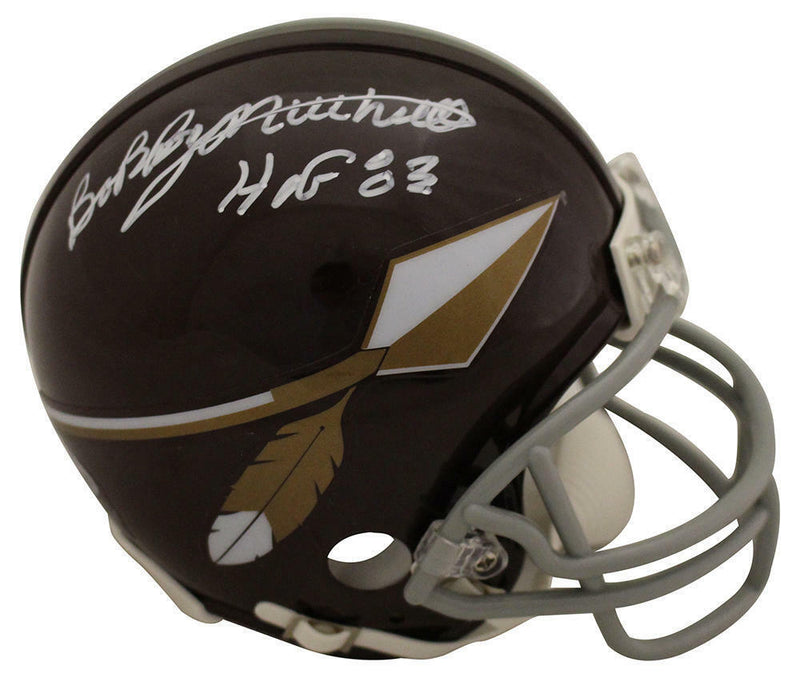 Bobby Mitchell Signed Washington Redskins Throwback Mini Helmet HOF Inscribed