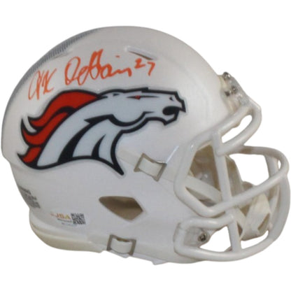 JK Dobbins Signed Denver Broncos 2024 Alternate Mini Helmet