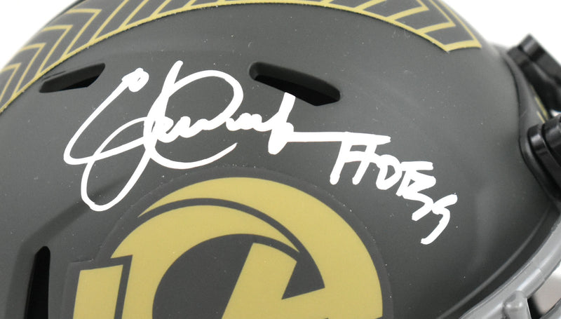Eric Dickerson Signed Los Angeles Rams 2025 Salute to Service Mini Helmet