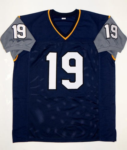 Keenan Reynolds Autographed Navy Blue Custom College Jersey