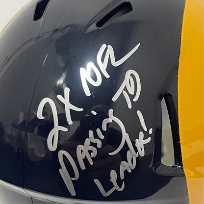 Jim Everett Signed Los Angeles Rams Throwback Mini Helmet Inscribed Beckett