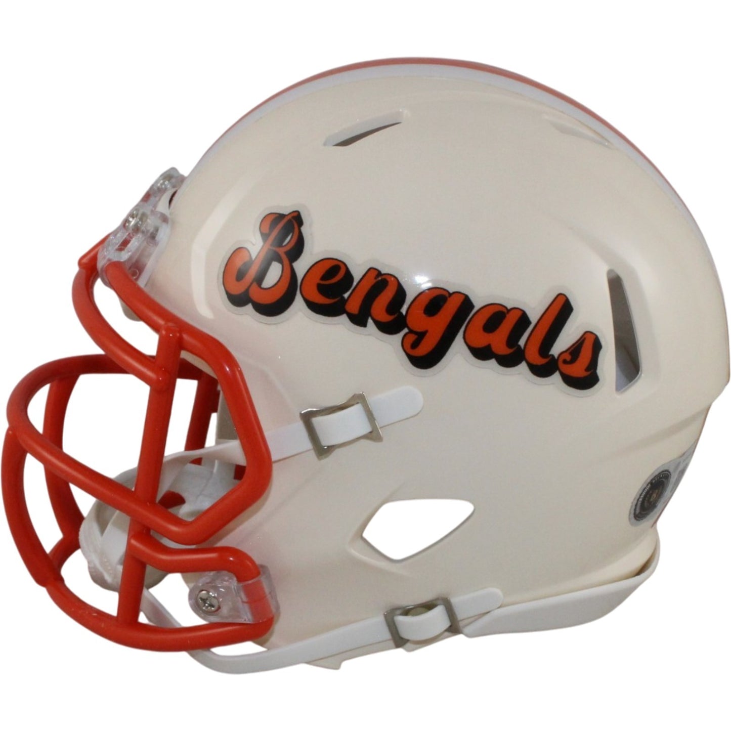 Tee Higgins Autographed Cincinnati Bengals Throwback Mini Helmet
