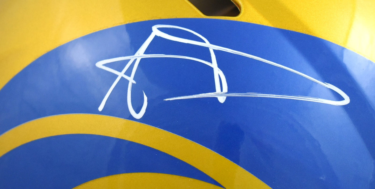 Aaron Donald Signed Los Angeles Rams Flash Speed Authentic Helmet