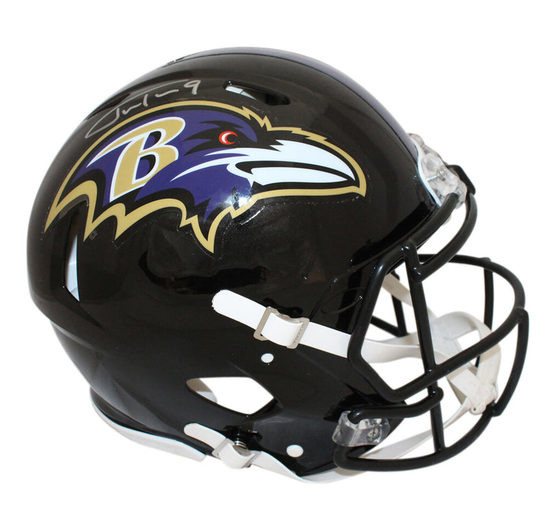 Justin Tucker Signed Baltimore Ravens Full Size Authentic Speed Helmet