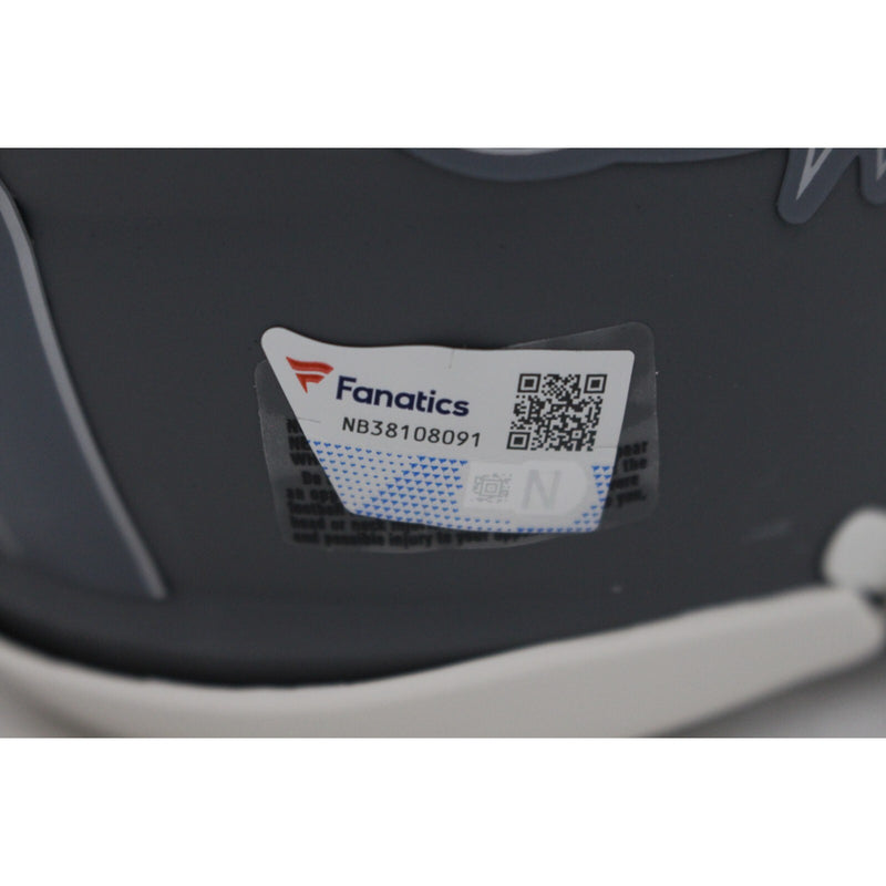 Jaylen Waddle Miami Dolphins Autographed Slate Mini Helmet