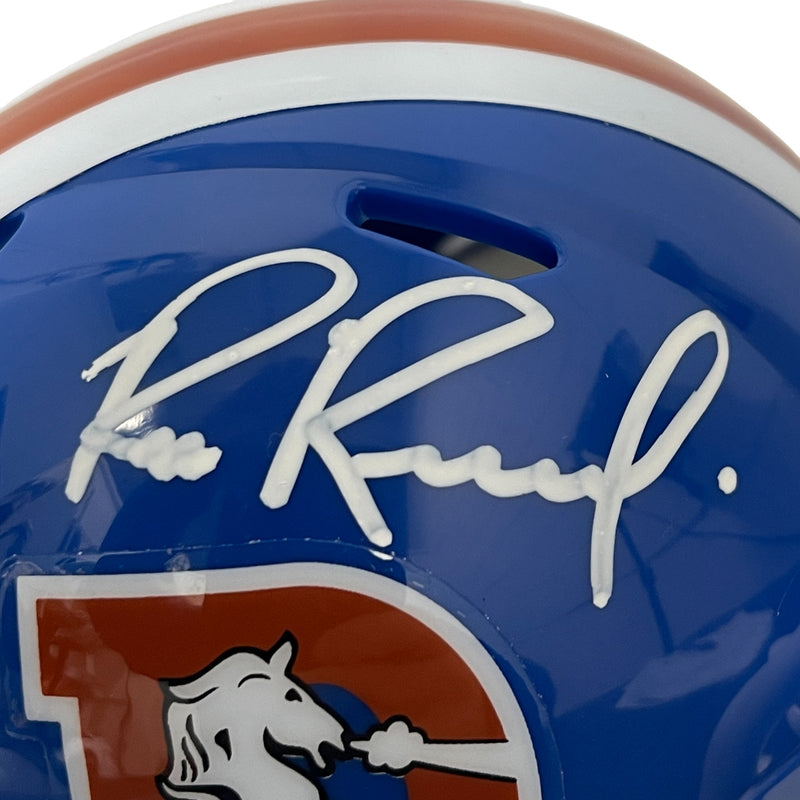 Bill Romanowski Signed Denver Broncos Throwback 1975-95 Mini Helmet BAS