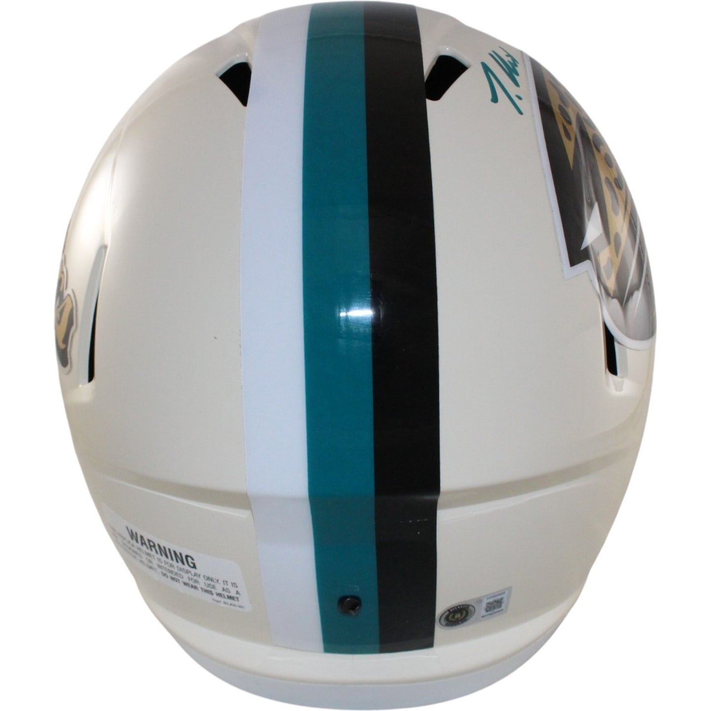 Travis Hunter Autographed Jacksonville Jaguars Full Size Retro Helmet