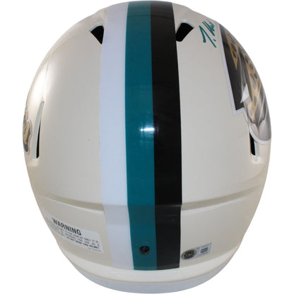 Travis Hunter Autographed Jacksonville Jaguars Full Size Retro Helmet
