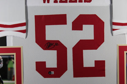 Patrick Willis Signed Framed Pro Style Football Jersey