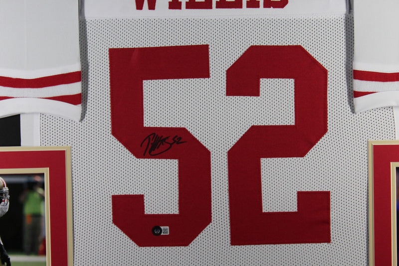 Patrick Willis Signed Framed Pro Style Football Jersey