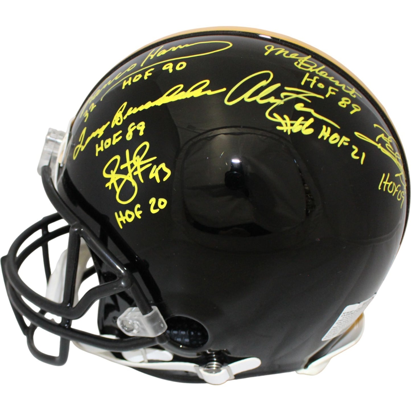Pittsburgh Steelers HOF Multi-Signed Full Size Authentic VSR4 Helmet (13 Sig)