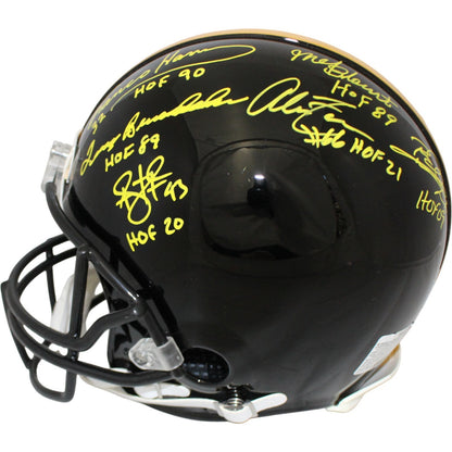 Pittsburgh Steelers HOF Multi-Signed Full Size Authentic VSR4 Helmet (13 Sig)