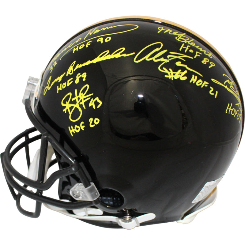 Pittsburgh Steelers HOF Multi-Signed Full Size Authentic VSR4 Helmet (13 Sig)
