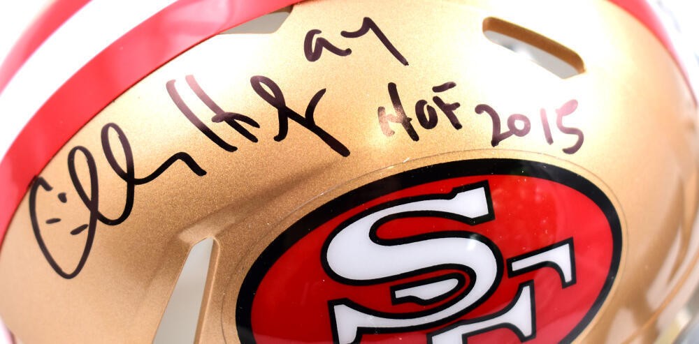 Charles Haley Signed San Francisco 49ers Black Speed Mini Helmet HOF