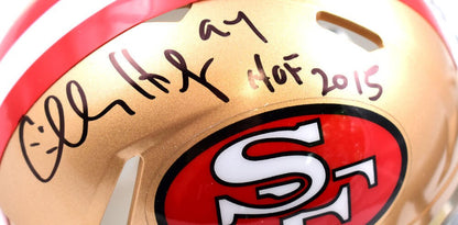 Charles Haley Signed San Francisco 49ers Black Speed Mini Helmet HOF