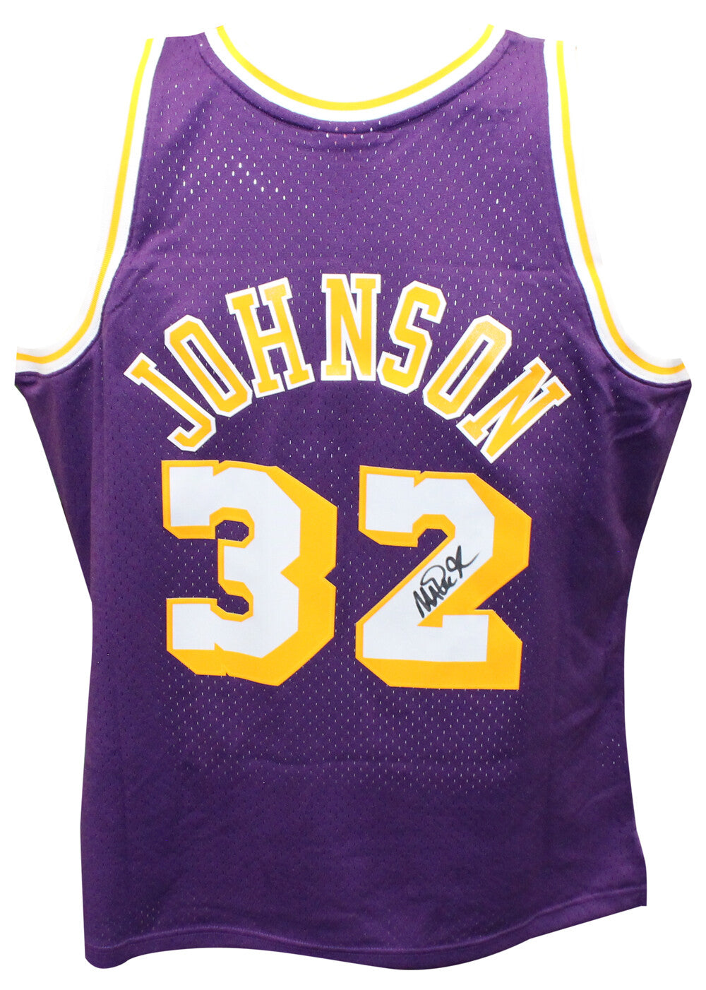 Magic Johnson Signed Los Angeles Lakers Mitchell & Ness Swingman Jersey