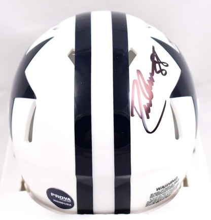 Drew Pearson Autographed Dallas Cowboys 1960-63 Throwback Mini Helmet