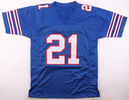 Willis McGahee Autographed Buffalo Bills Blue Custom Jersey