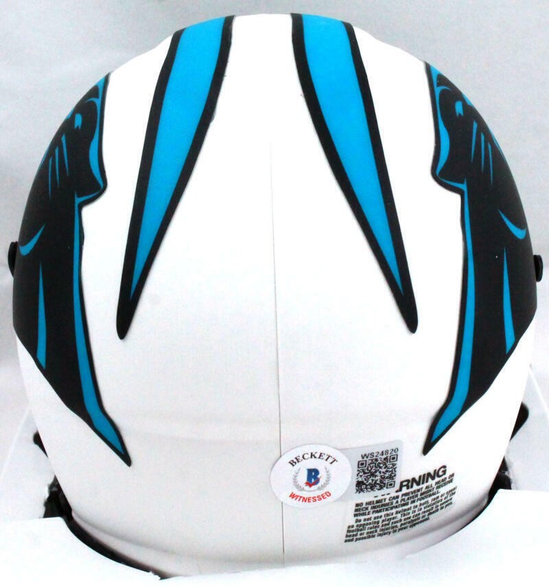 Muhsin Muhammad Signed Carolina Panthers Lunar Speed Mini Helmet