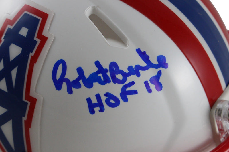 Robert Brazile Signed Houston Oilers Throwback Mini Helmet (HOF Inscription)