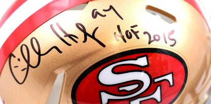 Charles Haley Signed San Francisco 49ers Black Speed Mini Helmet HOF