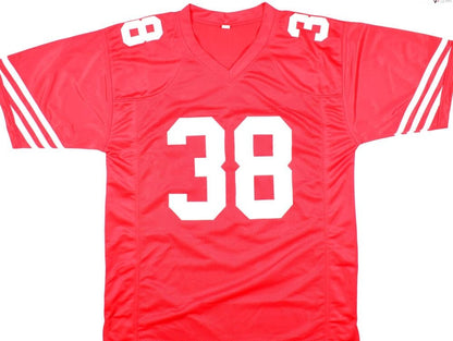 Dashon Goldson Signed Red Custom Jersey with "The Hawk" Inscription
