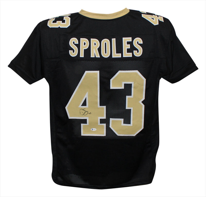 Darren Sproles Signed New Orleans Saints Style Black Jersey BAS