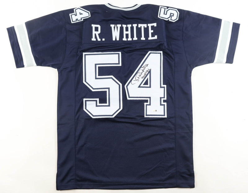 Randy White Autographed Dallas Cowboys Dark Blue Custom Jersey