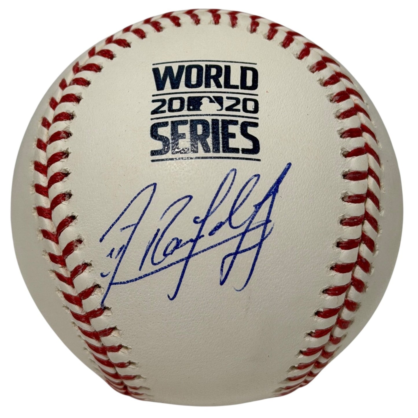 Randy Arozarena Signed 2020 World Series Logo Baseball (JSA COA)