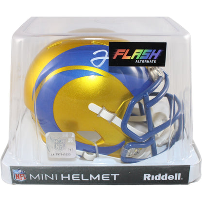 Jared Verse Los Angeles Rams Autographed Flash Mini Helmet