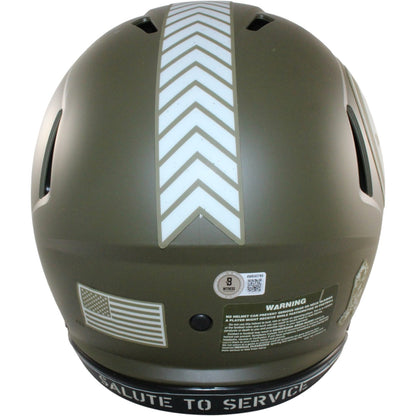 Terry Bradshaw Signed Pittsburgh Steelers 2022 Salute to Service Helmet