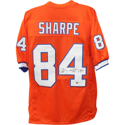 Shannon Sharpe Autographed Pro Style Orange Jersey