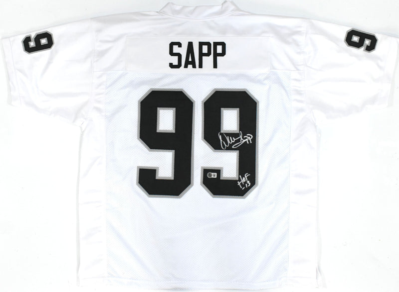 Warren Sapp Autographed Las Vegas Raiders Custom White Jersey