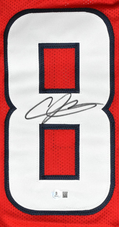 Andre Johnson Signed Houston Texans Red Custom Jersey