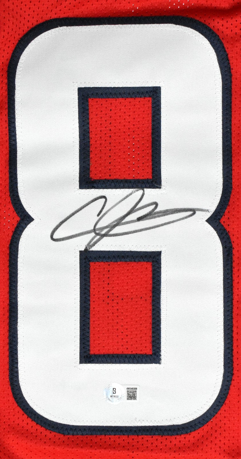 Andre Johnson Signed Houston Texans Red Custom Jersey