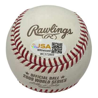 Orlando Hernandez Signed World Series Logo Baseball - 1999 ALCS MVP