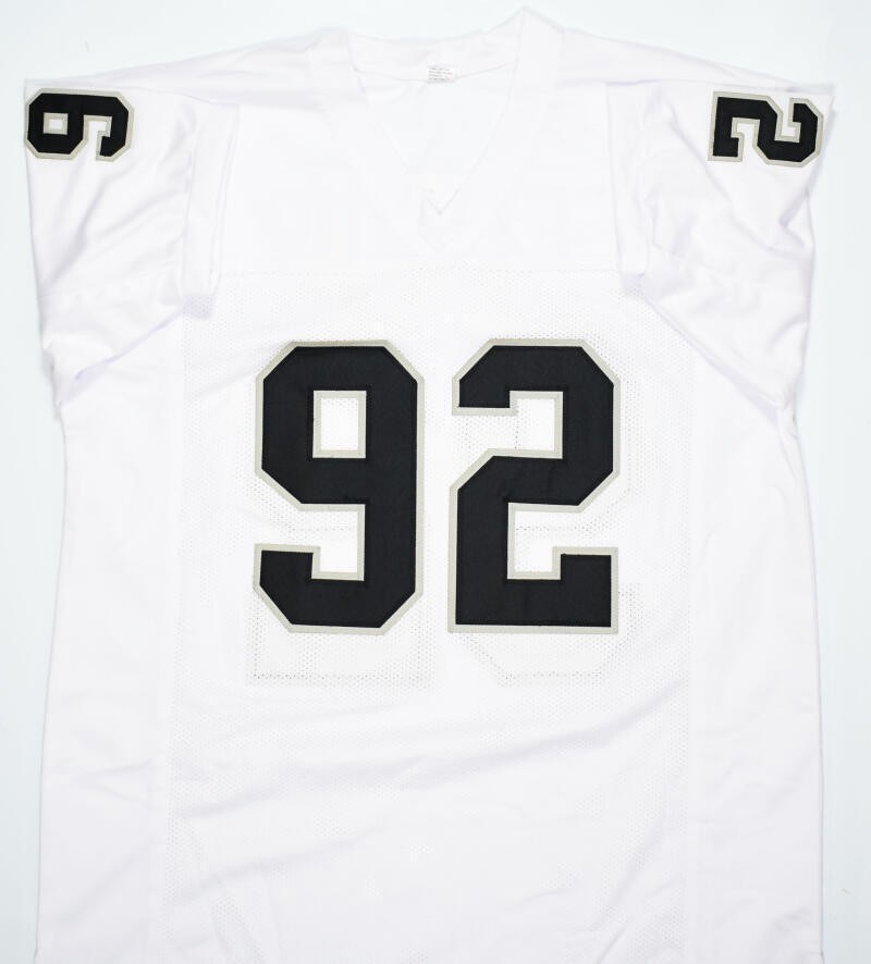 Richard Seymour Autographed Oakland Raiders White Custom Jersey