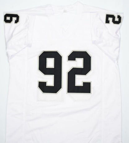 Richard Seymour Autographed Oakland Raiders White Custom Jersey