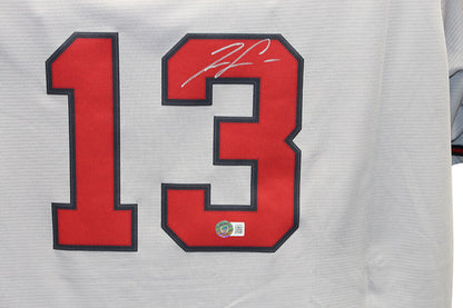 Ronald Acuna Autographed Atlanta Braves Grey Jersey