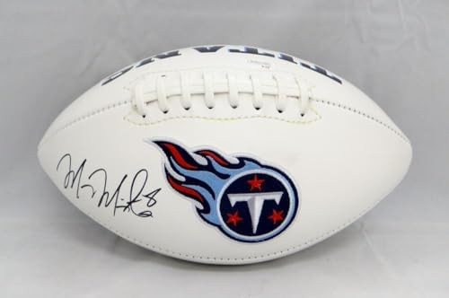 Marcus Mariota Autographed Tennessee Titans Logo Football