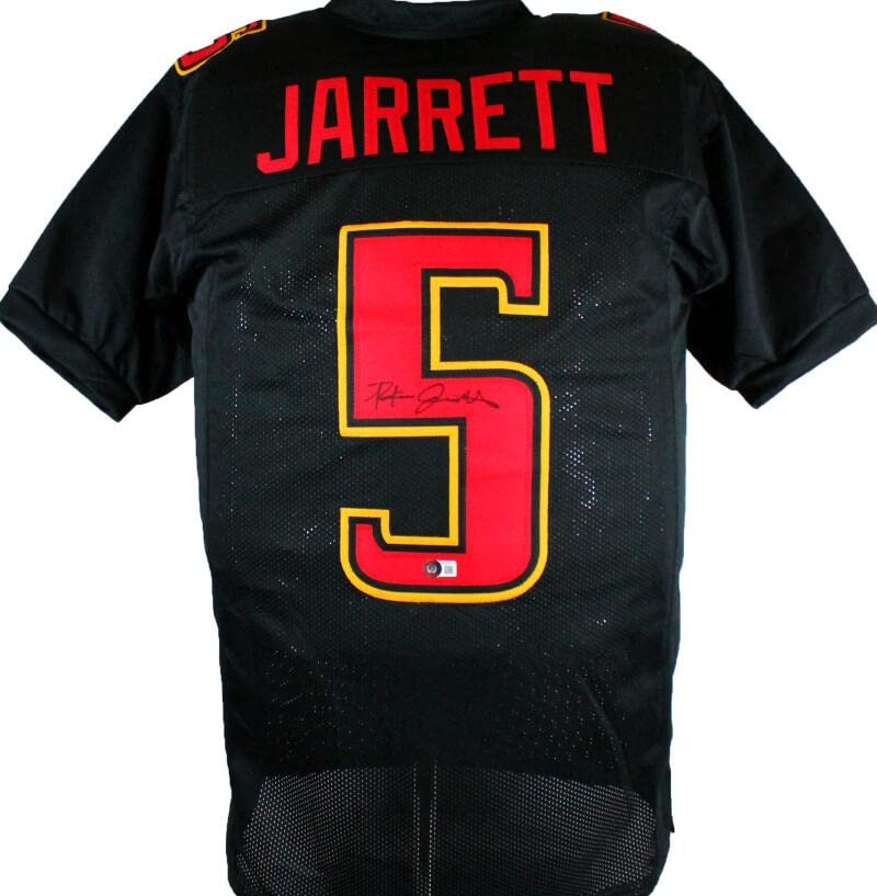 Rakim Jarrett Autographed Black Custom Football Jersey